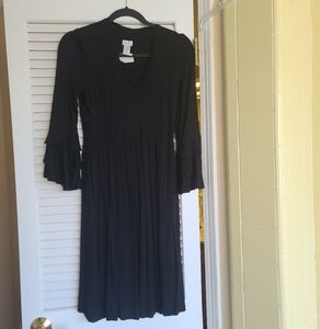 Cache Little Black Long Sleeved Dress Size S
